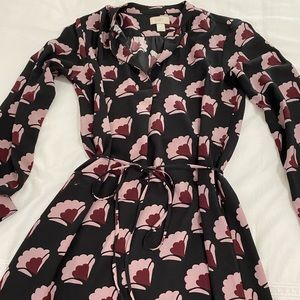 Loft dress with tie waist